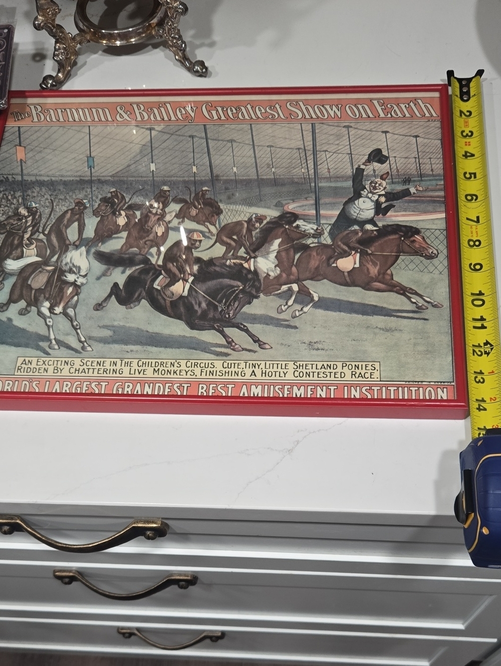 Red Circus Print Wall Art